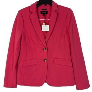 NWT Talbots Pink Cotton Blend Blazer Jacket